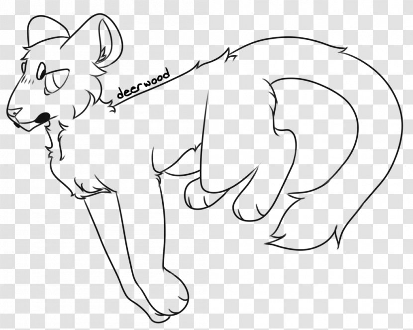 Whiskers Line Art Cat Cartoon - Tree Transparent PNG