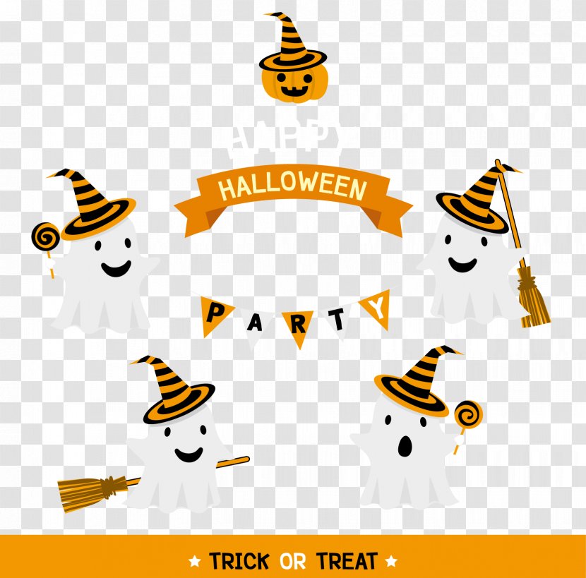 Happy Halloween Cute White Ghost Element - Recreation - Festival Transparent PNG