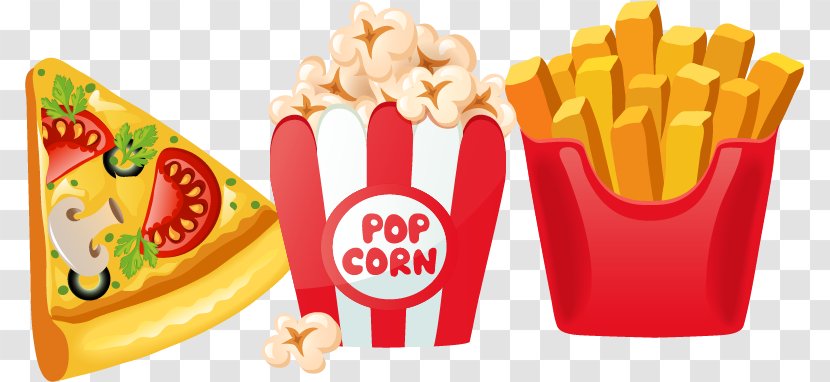 Popcorn Vector - Cuisine - Chips Material Pizza Transparent PNG