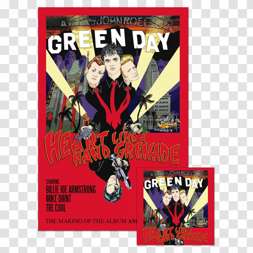 Green Day Documentary Film American Idiot Album - Watercolor - Eid Poster Transparent PNG