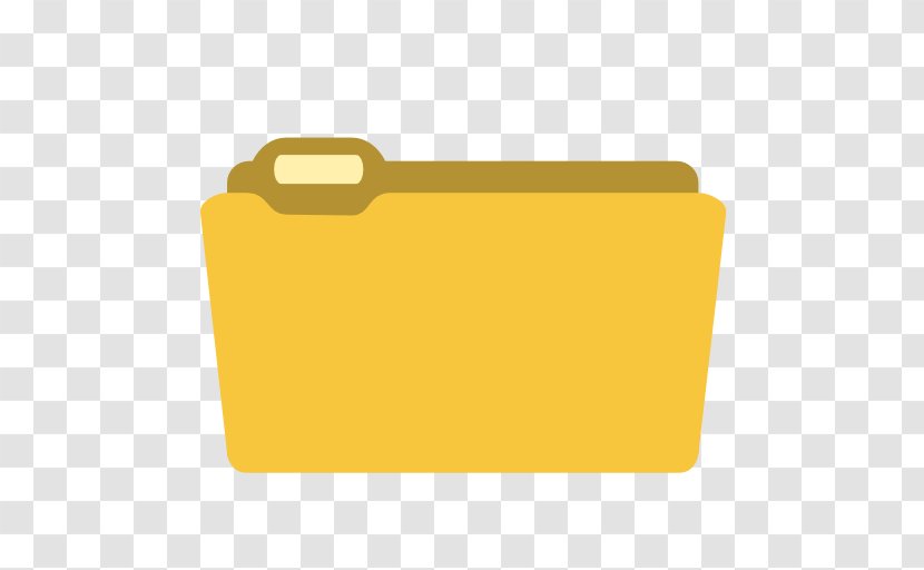 Angle Material Yellow - Icon Design - System Folder Transparent PNG