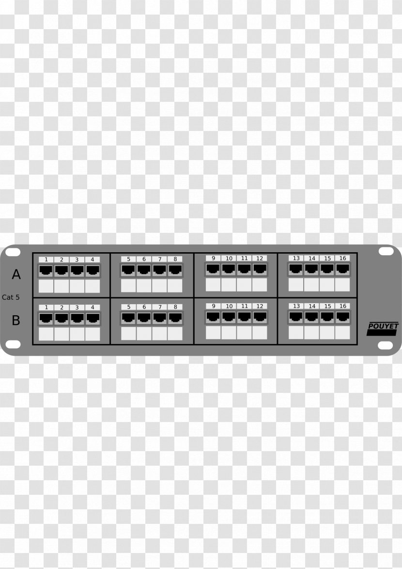 Patch Panels Network Switch Computer Port Clip Art - Procurve - Panel Transparent PNG