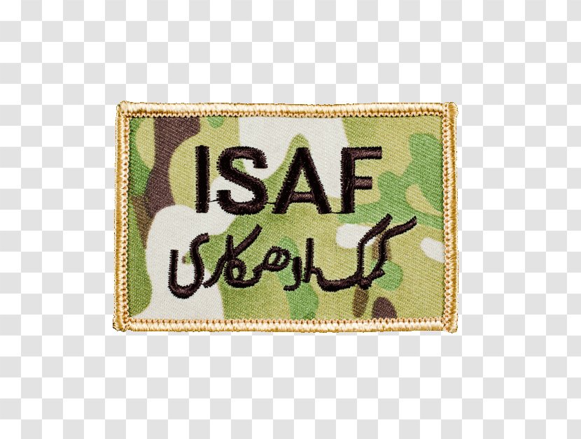 Embroidered Patch Military Organization Embroidery International Security Assistance Force Transparent PNG