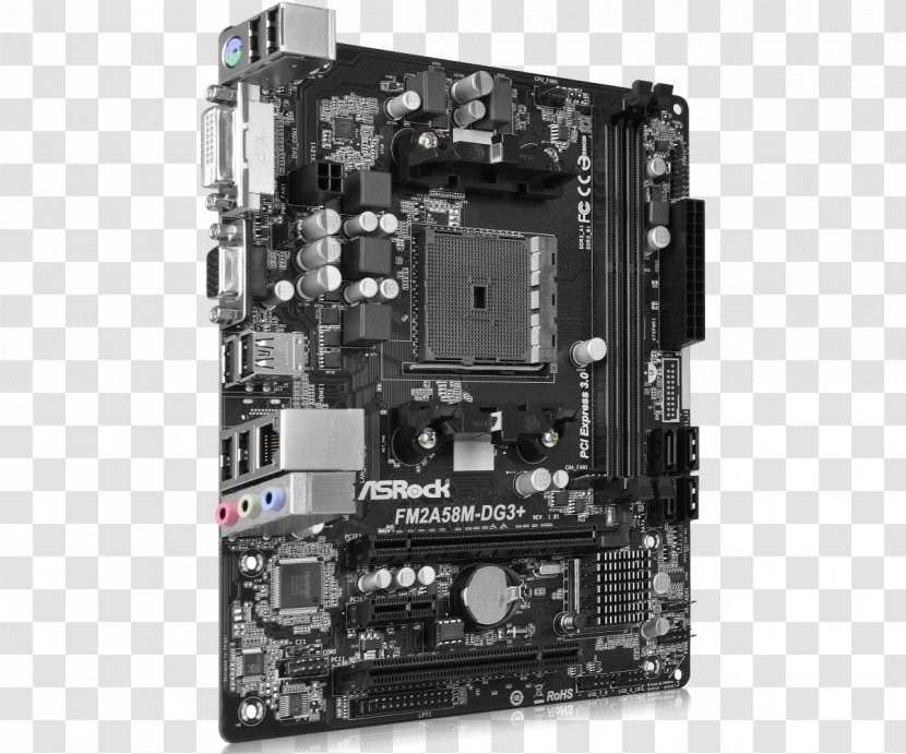 Intel ASUS A68HM-K MicroATX Socket FM2+ Motherboard - Technology Transparent PNG