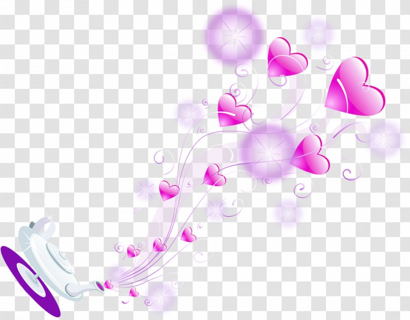 Pink Graphic Design Purple - Heart - Antique Love Stars Transparent PNG