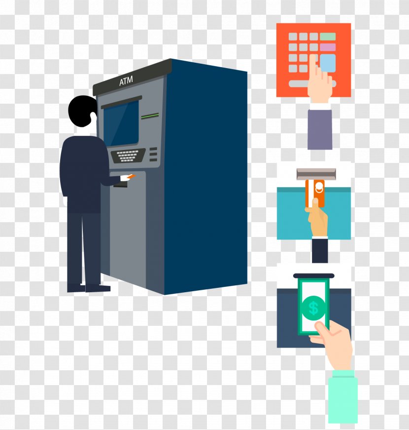 Automated Teller Machine Money Euclidean Vector Bank Icon - ATM Withdrawals Schematic Transparent PNG