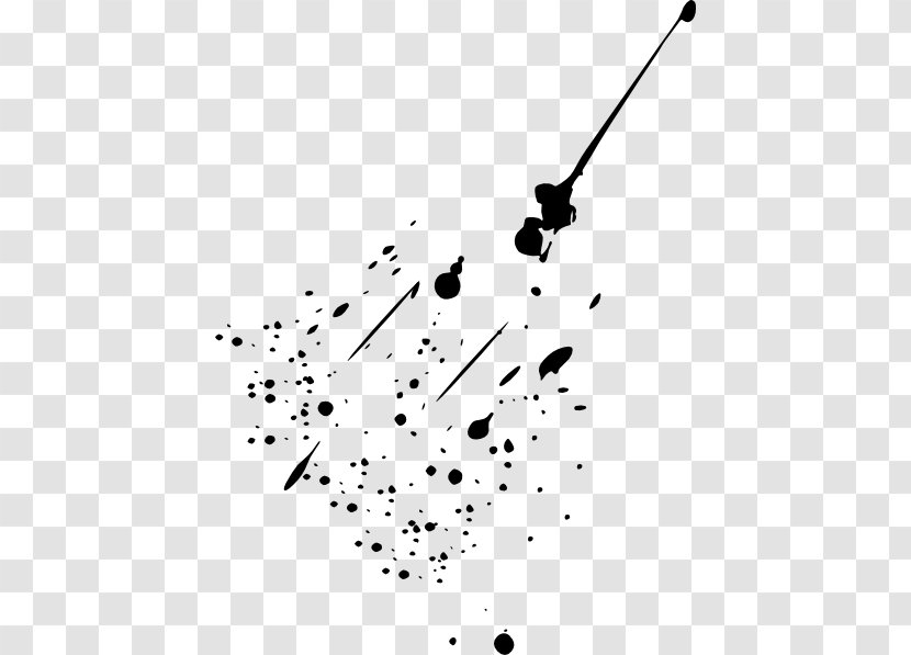 Aerosol Paint Spray Painting Clip Art - Black And White - Brush-ink Transparent PNG