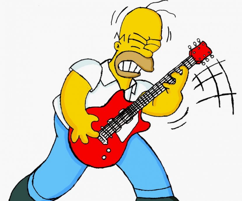 Homer Simpson Bart Marge Moe Szyslak Guitar - Ios 8 - Playing Images Transparent PNG
