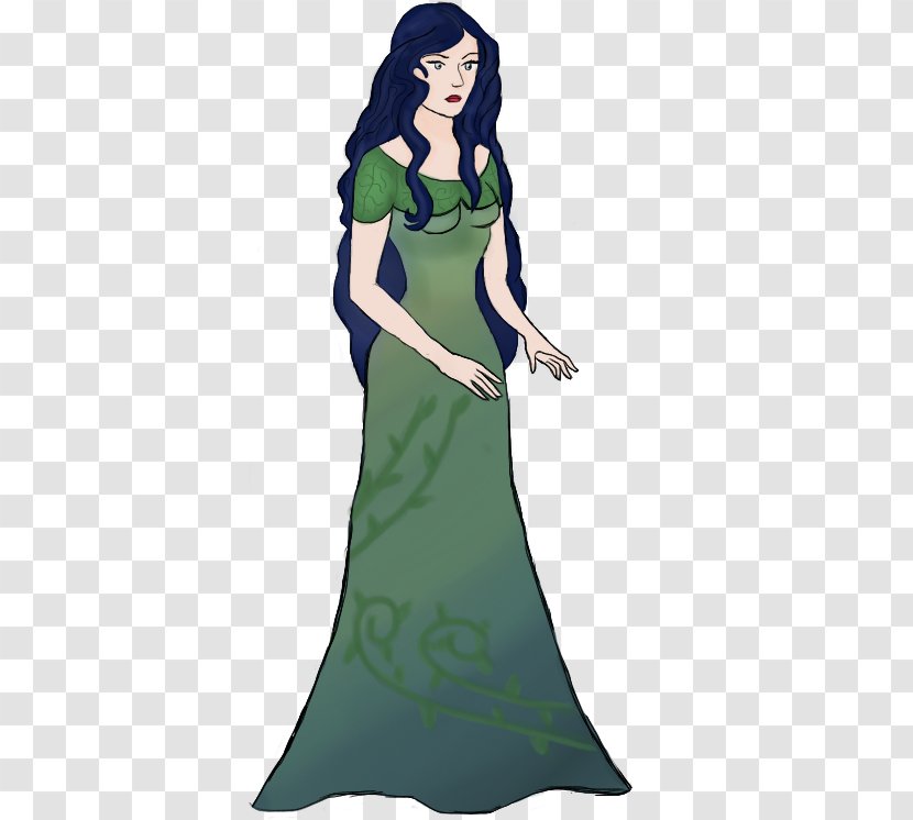 Costume Design Gown Cartoon - Silhouette - Mother Nature Transparent PNG