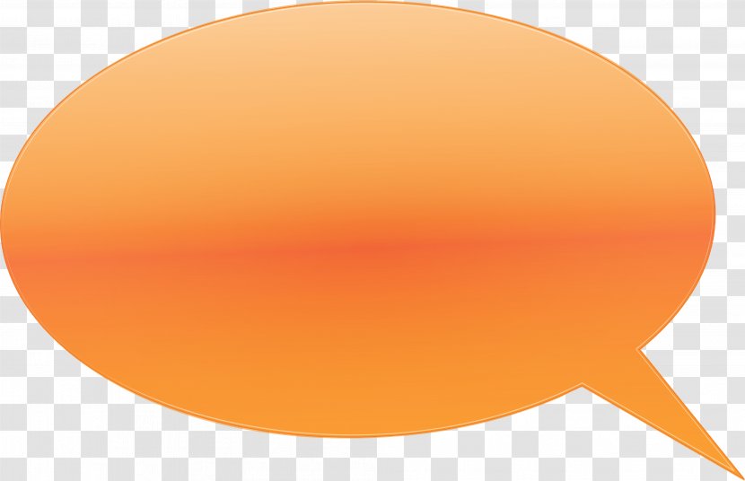 Dialog Box Dialogue Speech Balloon - Orange - Peach Transparent PNG