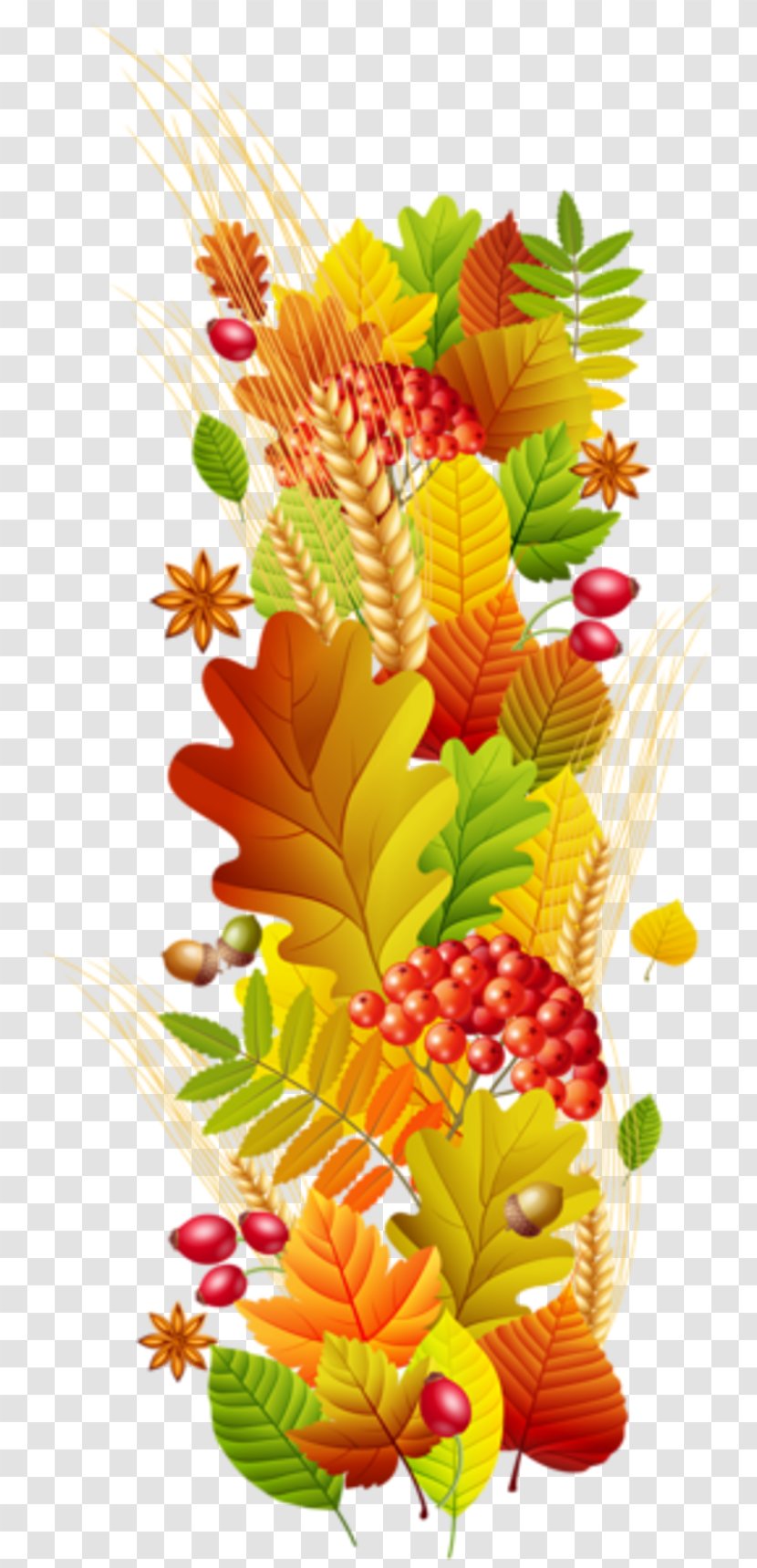 Paper Autumn Leaf Clip Art - Cut Flowers - Deco Transparent PNG