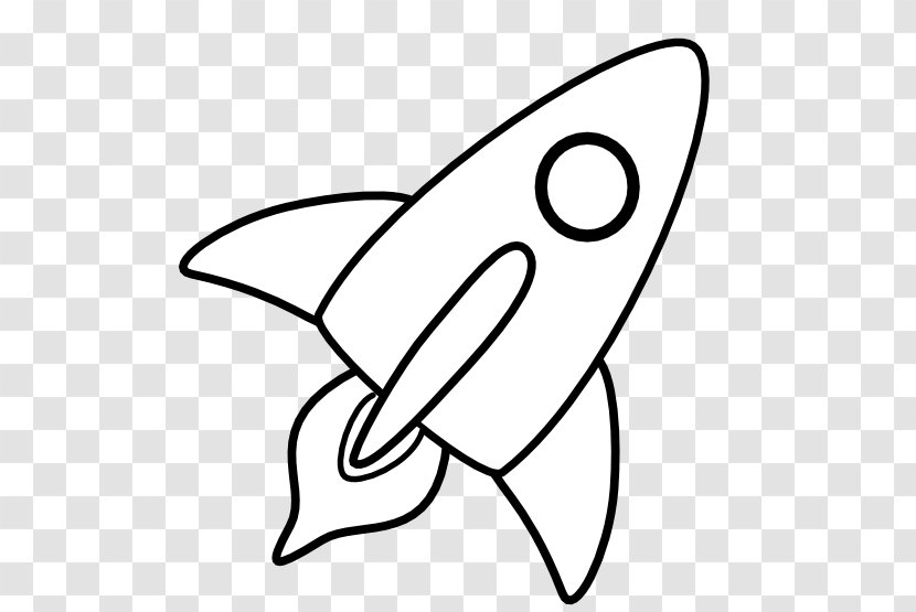 Rocket Drawing Spacecraft Black And White Clip Art - Heart - Hippie Dog Cliparts Transparent PNG