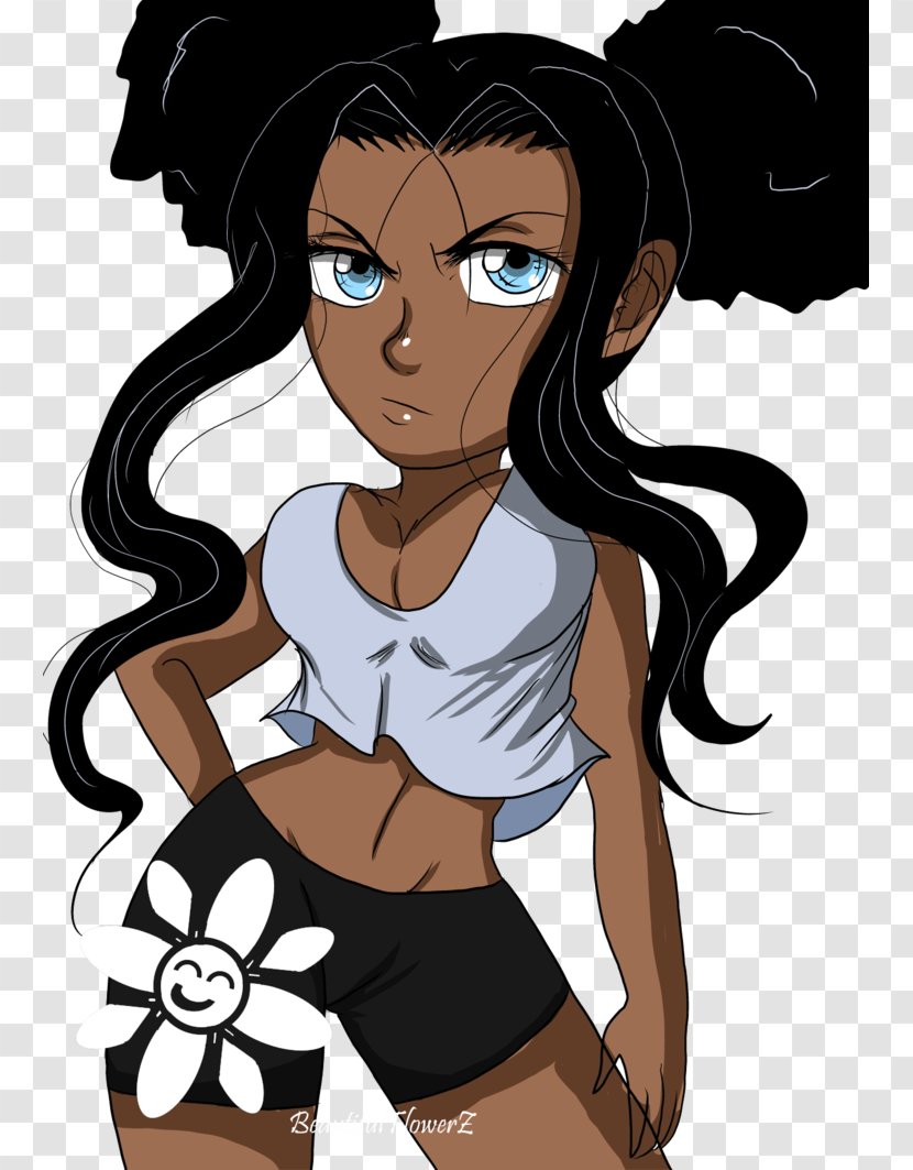 Sycra Fiction Black Hair Character - Heart - Lofi Transparent PNG