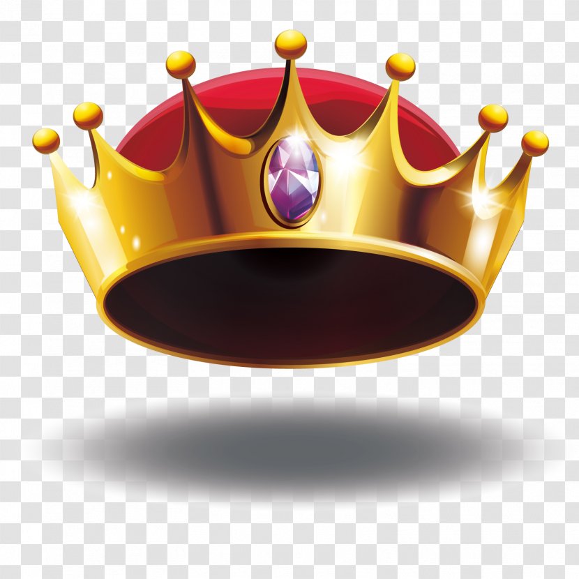 Crown Clip Art - Yellow - Vector Red Transparent PNG