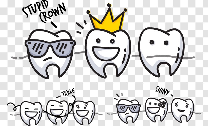 Face Human Tooth Decay Dental Braces - Flower - Stereoscopic Cartoon Of Teeth Transparent PNG