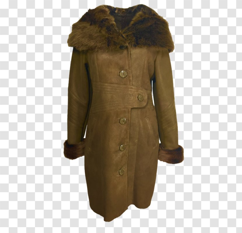 Overcoat Sheepskin Shearling Coat Suede - Jacket Transparent PNG