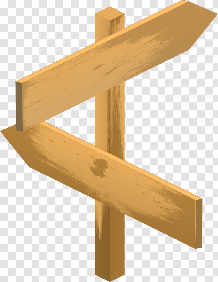 Arrow Sign Clip Art - Shelf - Wooden Transparent PNG