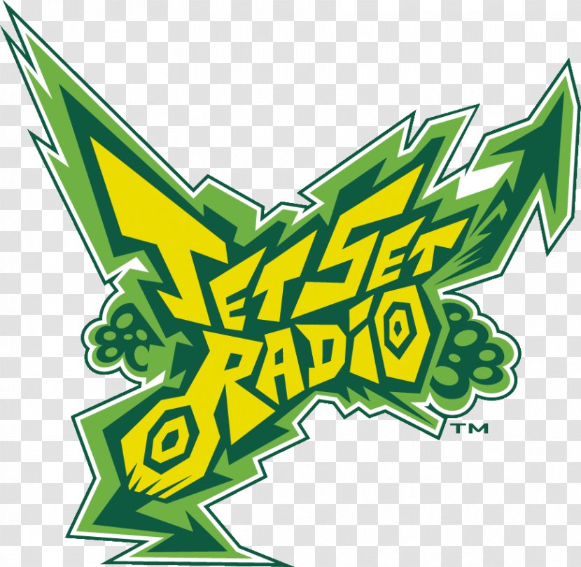Jet Set Radio Future HD Video Games Logo - Yellow - Green Transparent PNG