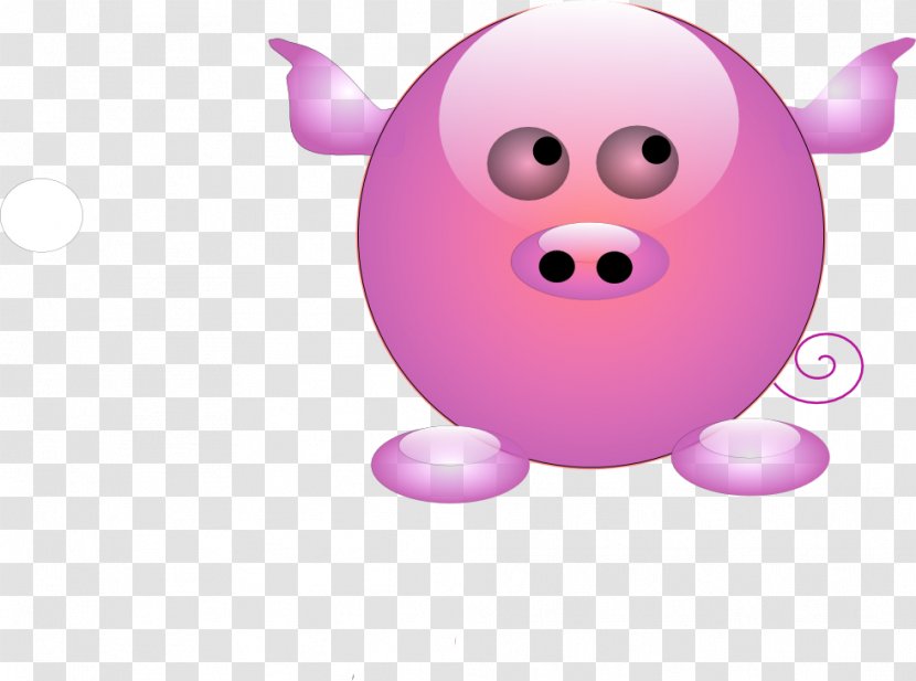 Snout Pig Close-up Pink M Animated Cartoon - Like Mammal Transparent PNG