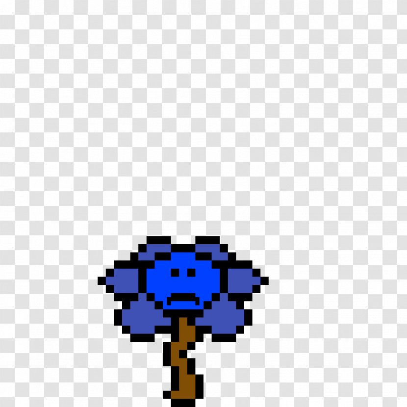 Undertale Pixel Art - Toby Fox - Electric Blue Transparent PNG