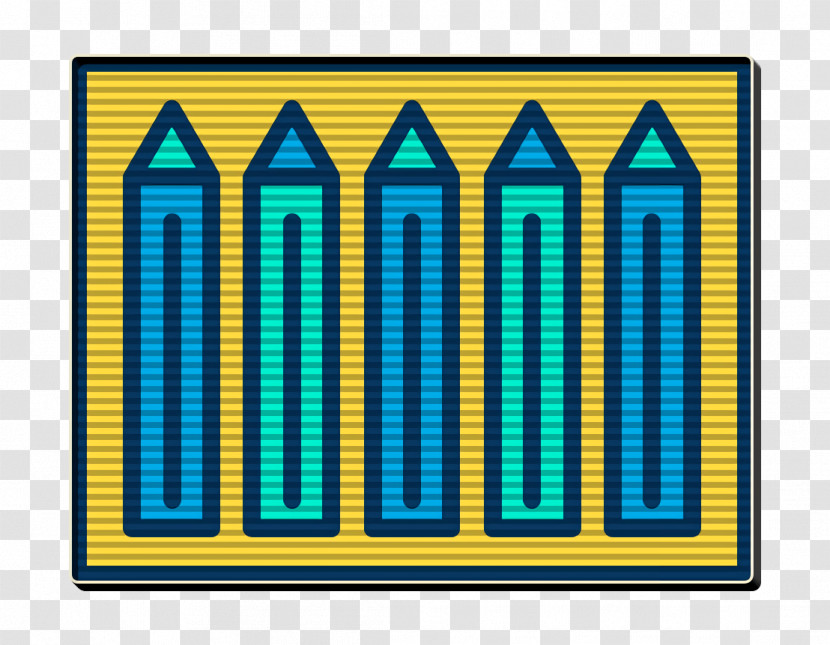Color Pencils Icon Creative Icon Transparent PNG