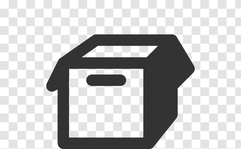 Box Black & White Symbol Transparent PNG