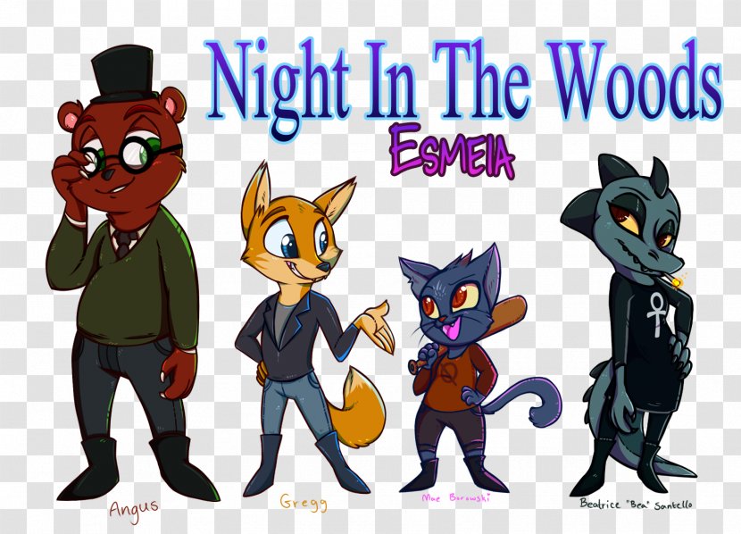 Night In The Woods Fan Art Drawing Life Is Strange Illustration - Game Transparent PNG