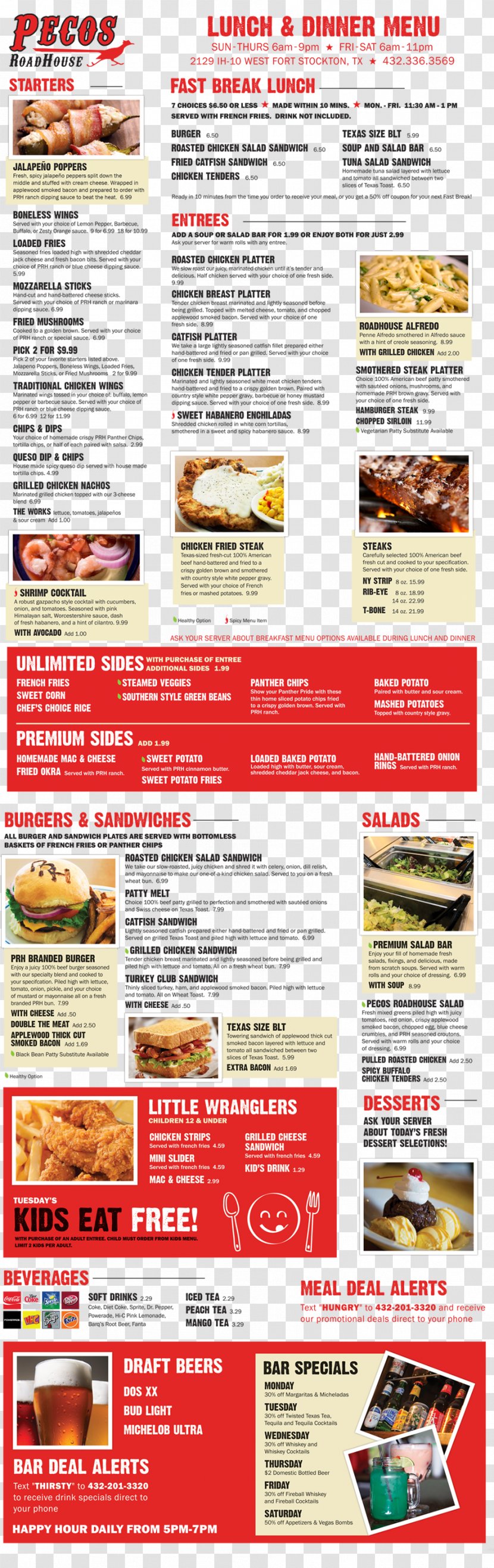 Fast Food Recipe Brochure - Advertising - Dinner Menu Transparent PNG