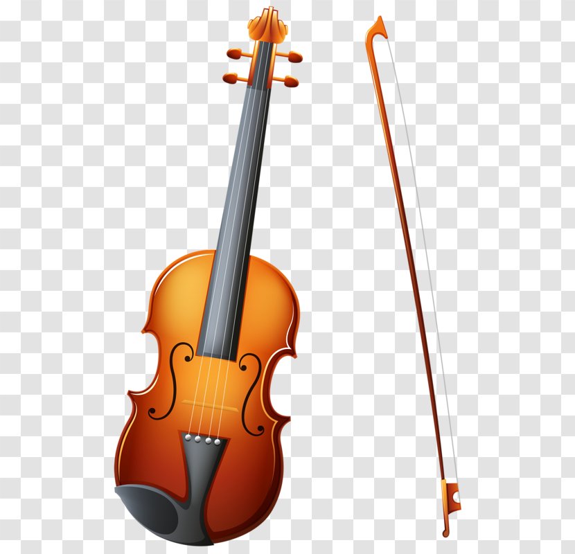 Musical Instrument Royalty-free Trumpet Illustration - Violin - Cartoon Transparent PNG