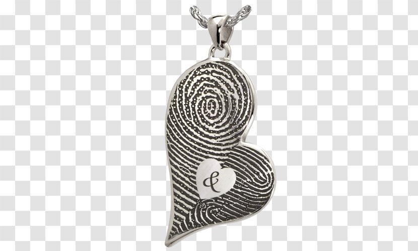 Locket Jewellery Gold Silver Fingerprint - Pendant - Heart Transparent PNG