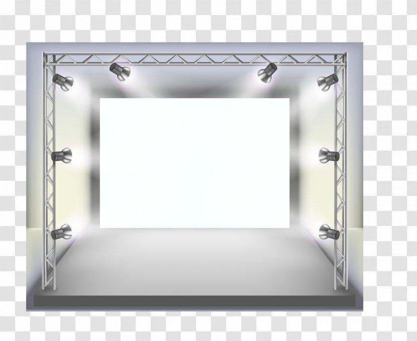 Stage Lighting Spotlight - Theater Drapes And Curtains - Show Transparent PNG