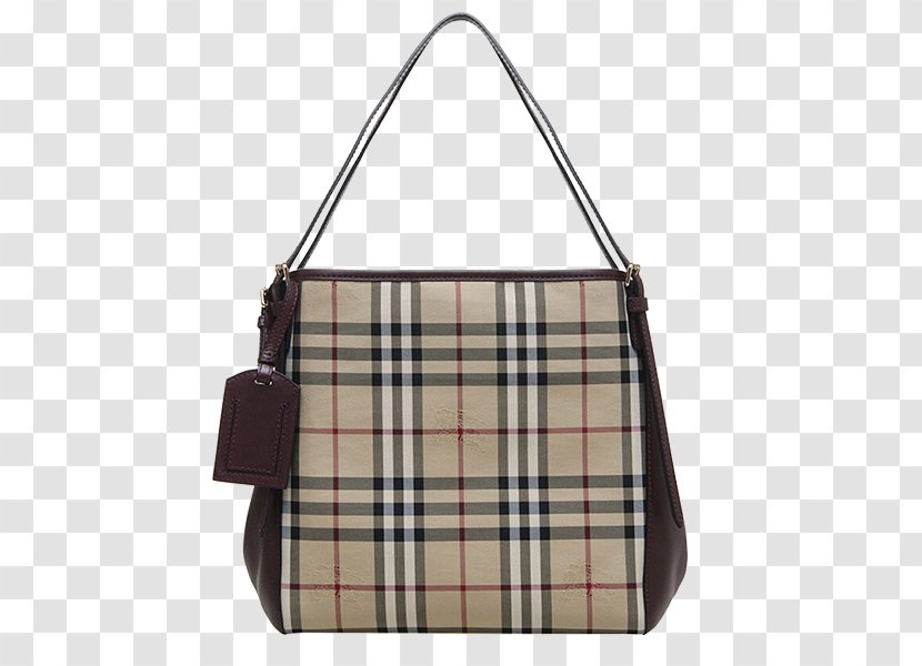 Chanel Burberry Handbag Tote Bag - Plaid - Shoulder Trumpet Transparent PNG