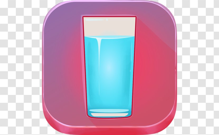 Pink M Rectangle - Rtv - Water Drinking Transparent PNG