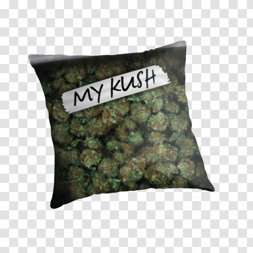 Purple Haze Kush Cannabis Pillow - Marijuana Transparent PNG