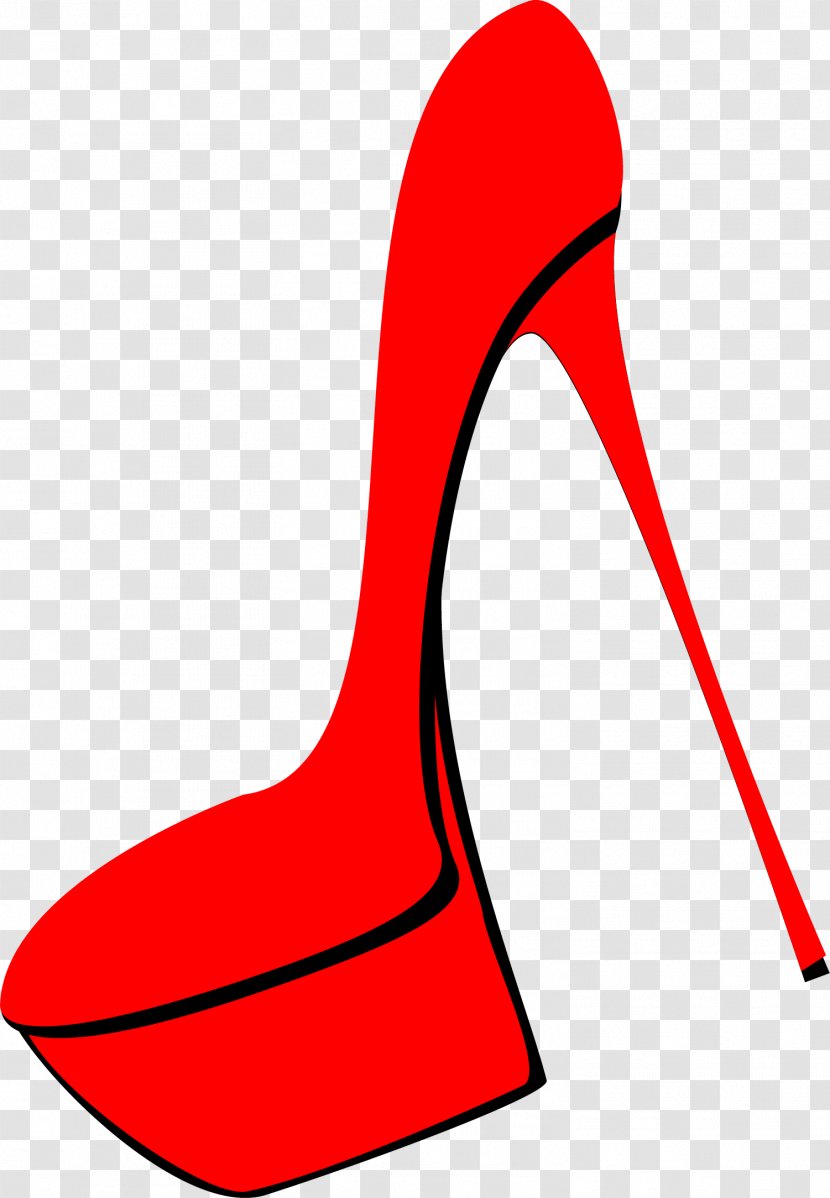 Clip Art - Area - Red High Heels Pattern Transparent PNG