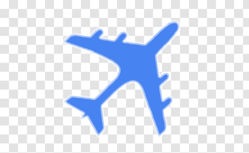Airplane Cartoon - Airbus A330 - Logo Electric Blue Transparent PNG
