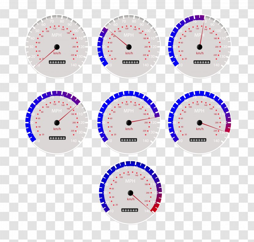 Creativity Speedometer Pointer Kilometer Per Hour - Area - Creative Transparent PNG