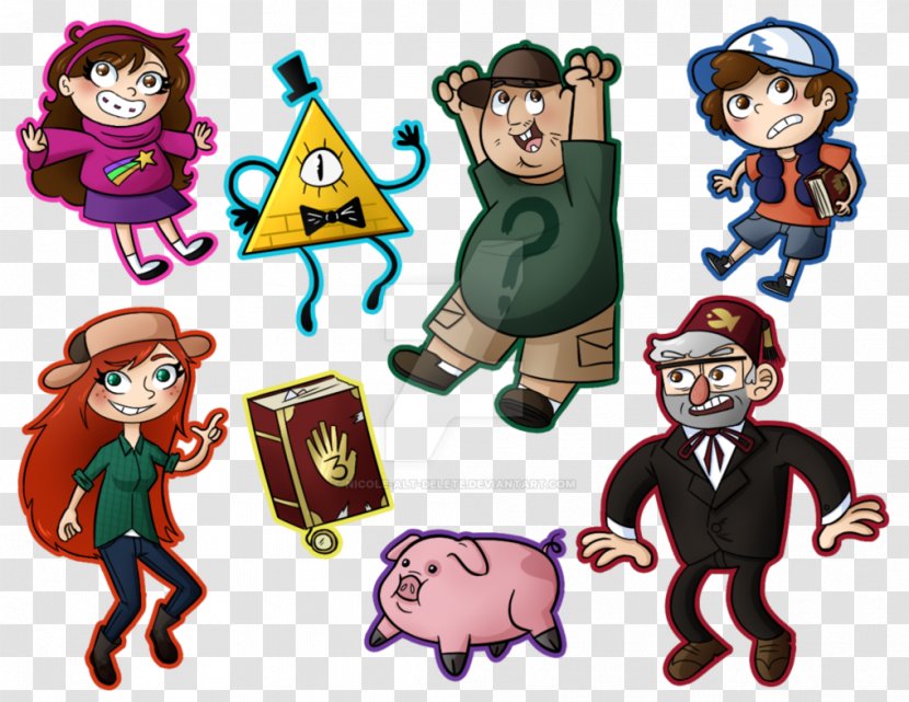 Bill Cipher Dipper Pines Mabel Sticker - Decal Transparent PNG