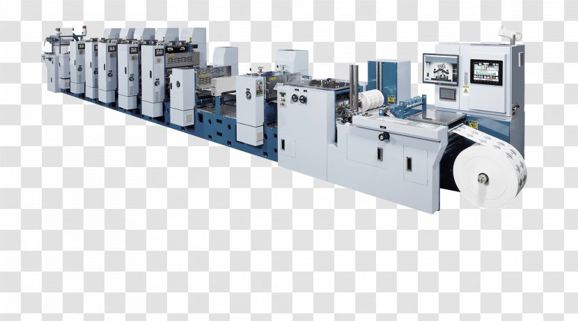 Machine Paper Offset Printing Rotary Press - Cylinder - Printer Transparent PNG
