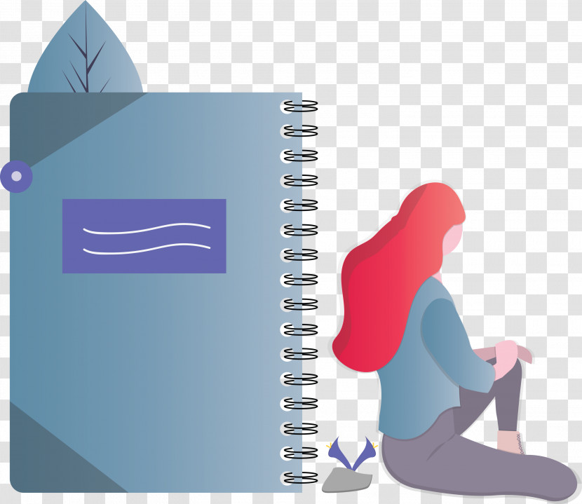 Notebook Girl Transparent PNG