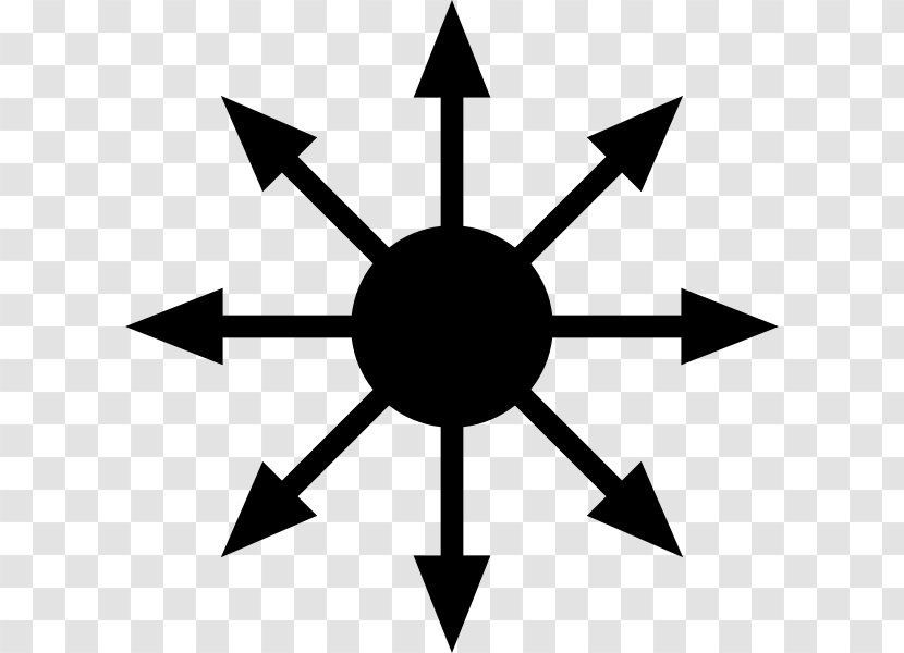 Chaos Magic Symbol Of - Black And White Transparent PNG