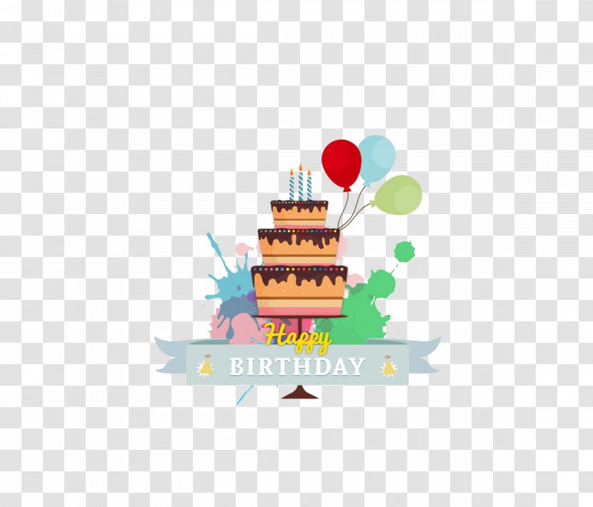 Birthday Cake Greeting Card Happy To You - Party Transparent PNG