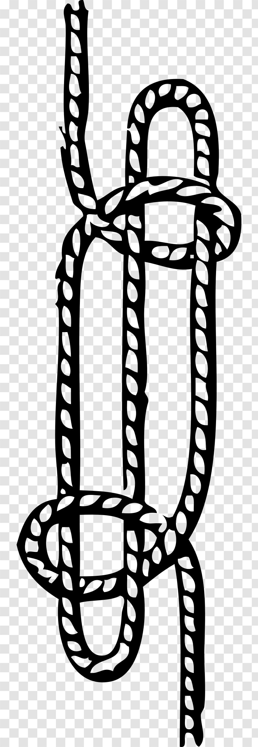 Knot Bowline On A Bight - Sheepshank - Rope Transparent PNG