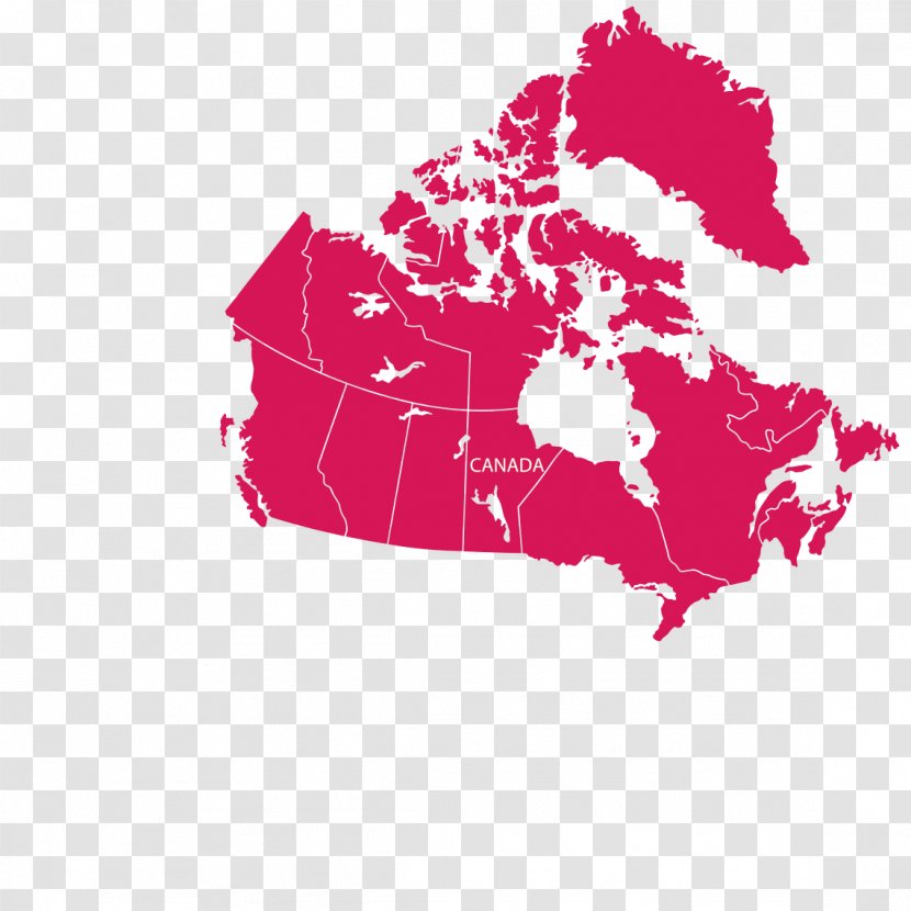Canada Blank Map Transparent PNG