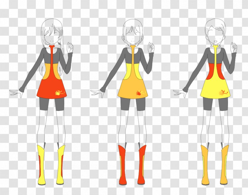 Illustration Clip Art Clothing Product Design - Yellow - Highend Dress With Transparent PNG