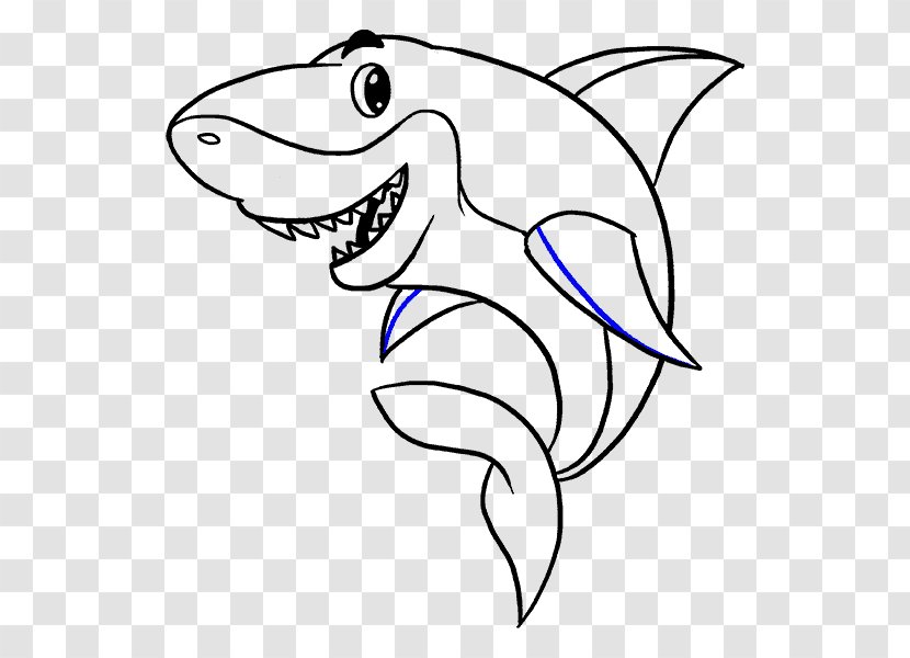 Shark Drawing Cartoon Clip Art Transparent PNG