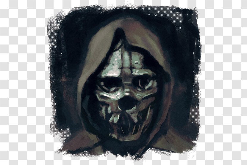 Dishonored 2 Corvo Attano Mask Drawing - Jaw - Dishonoured Transparent PNG