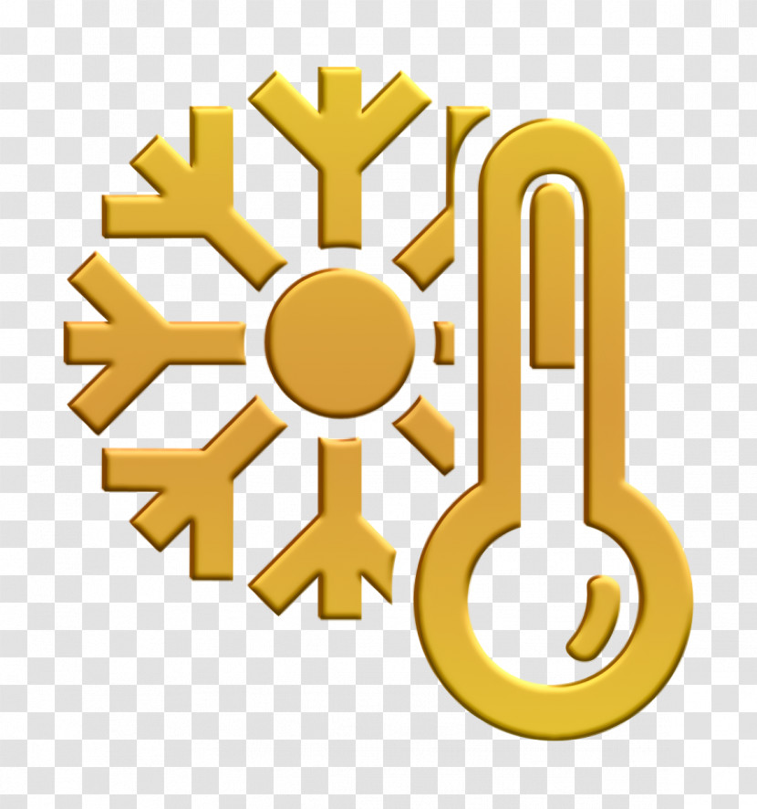 Cold Icon Mercury Thermometer And A Snowflake Icon Weather Icon Transparent PNG