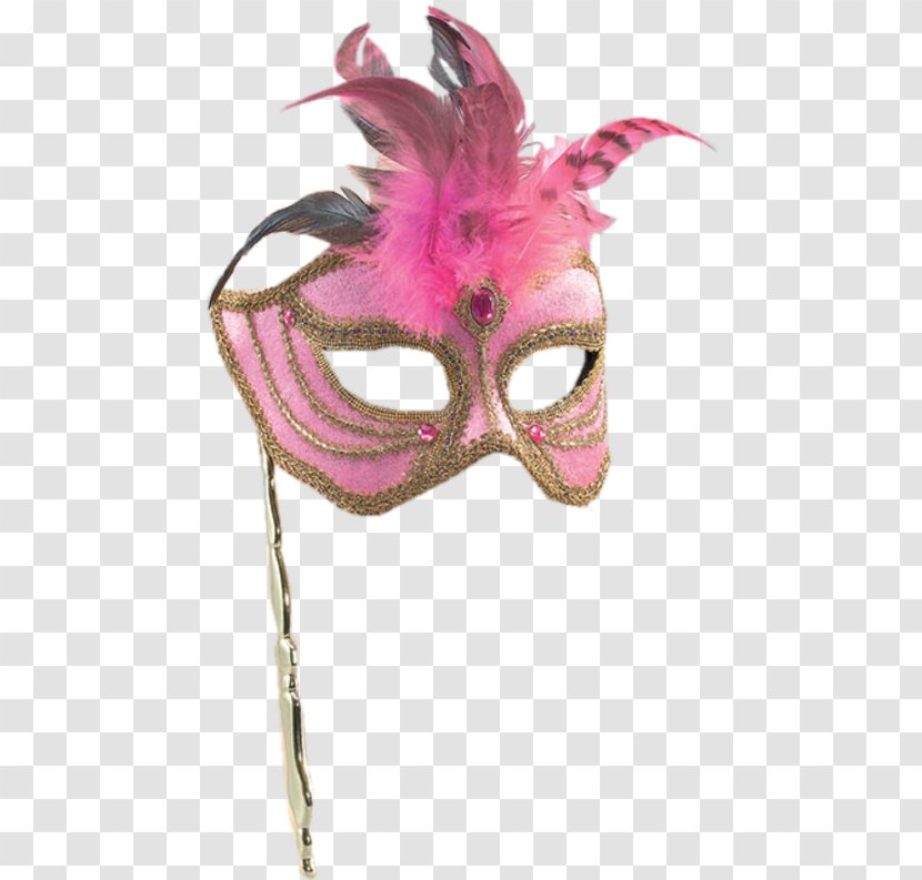 Black Mask Masquerade Ball Pink - Party Transparent PNG