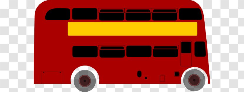 London Double-decker Bus Clip Art - Public Transport - Clipart Transparent PNG